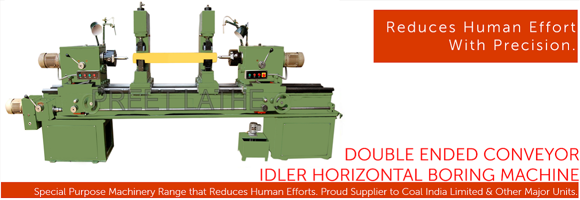 Double Ended Conveyor Idler Boring Machine